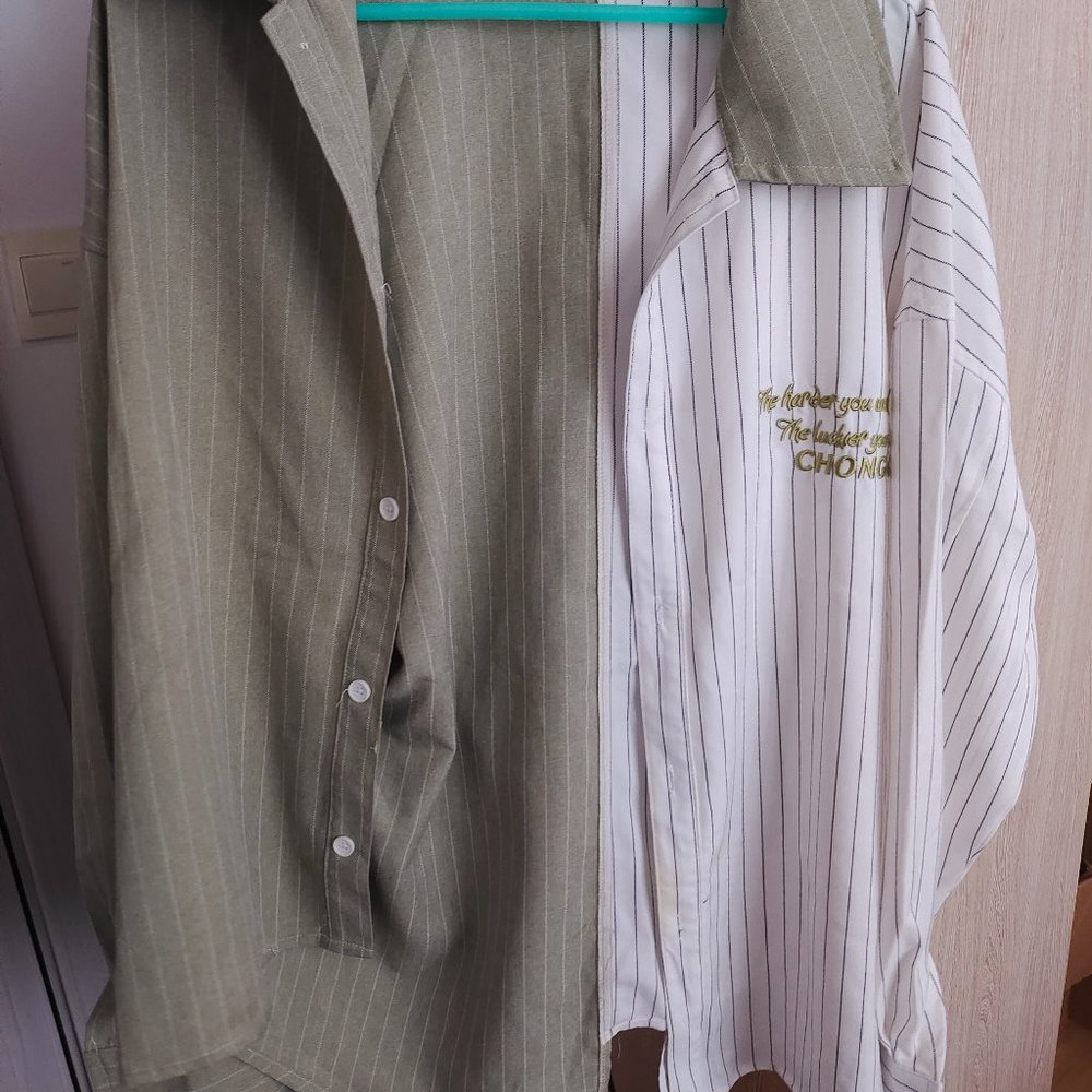 Women's color matching fashion shirt